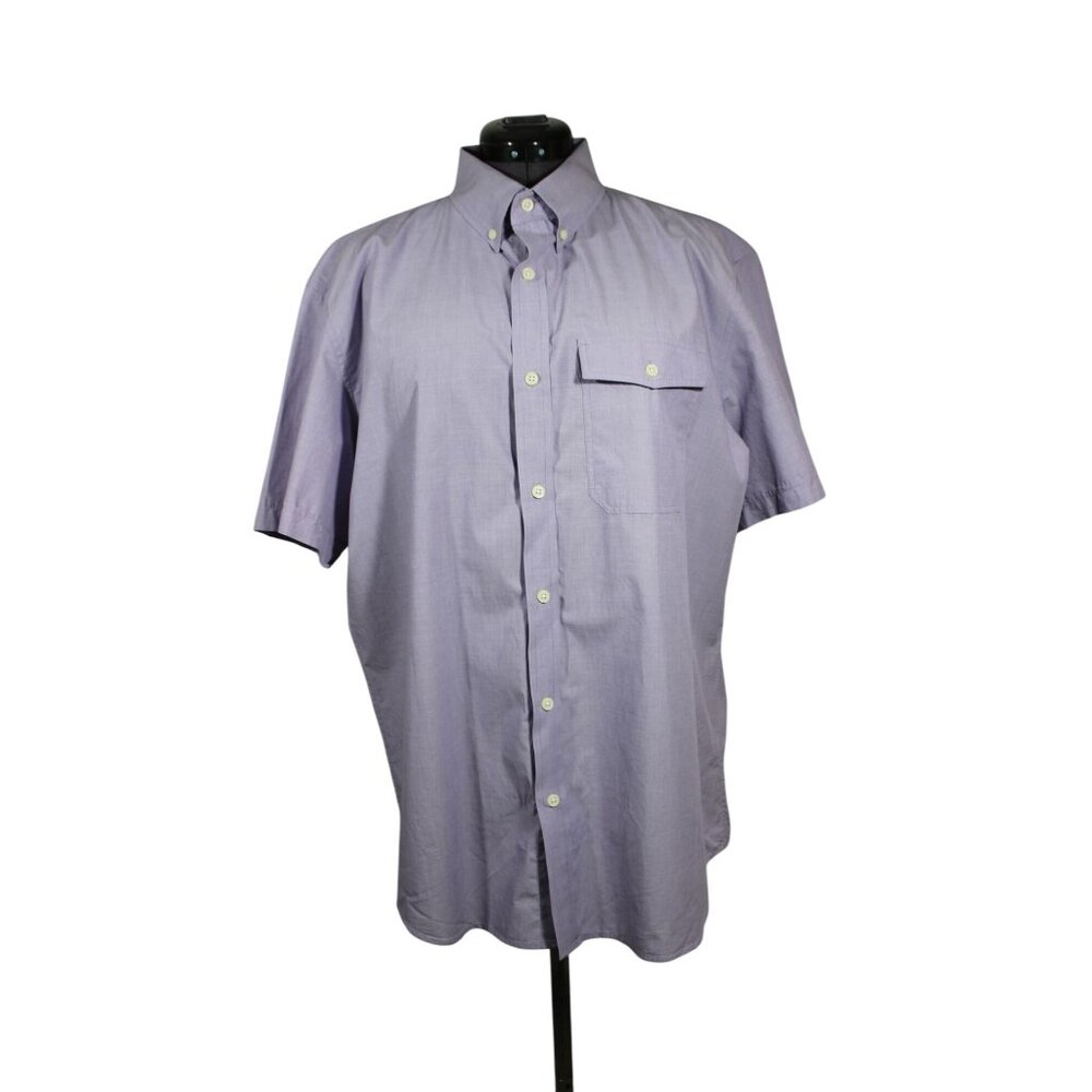Banana Republic men's soft wash light purple‎ short sleeve button down shirt XL